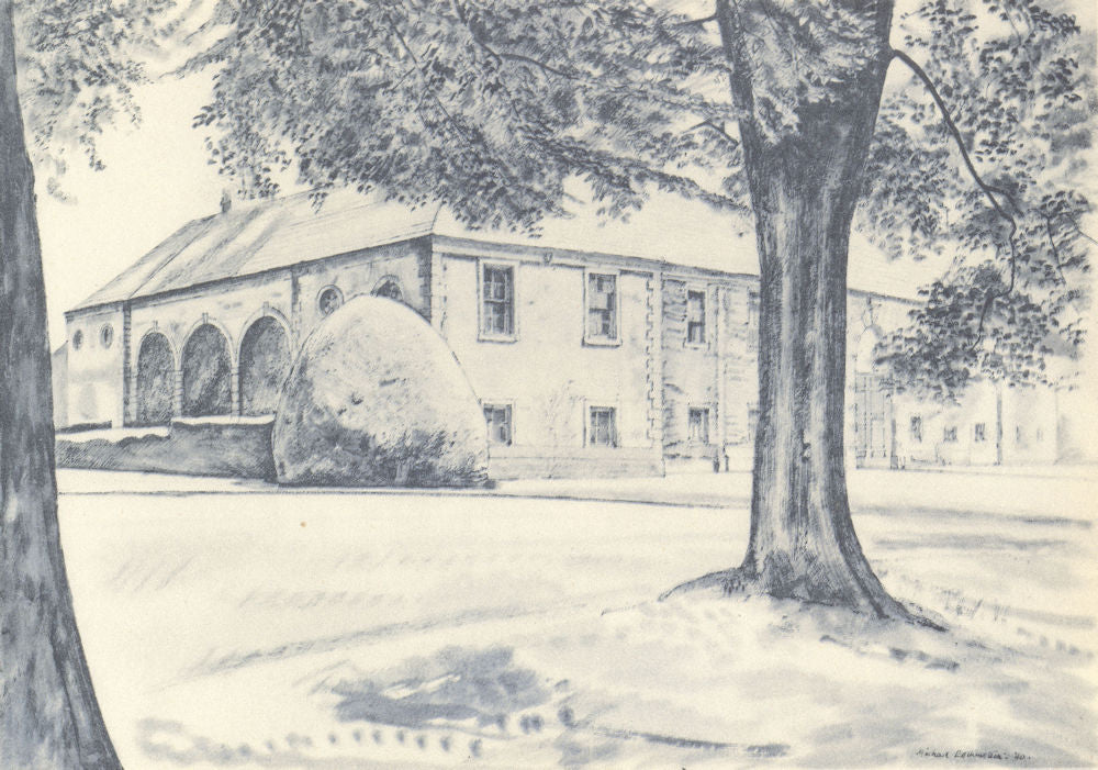 YORKSHIRE. Newburgh Priory. By Michael Rothenstein 1947 old vintage print